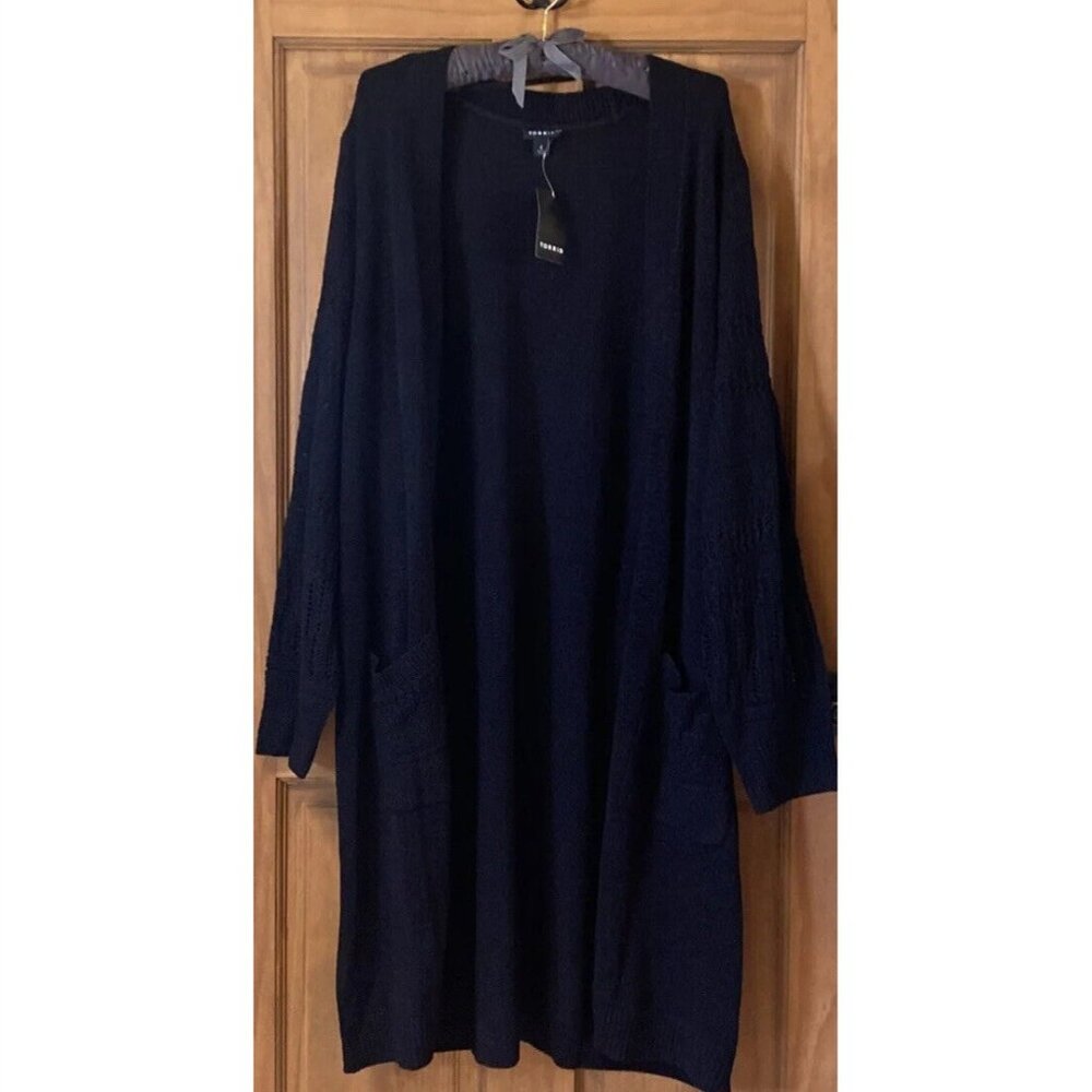 TORRID CARDIGAN DUSTER OPEN SWEATER NEW